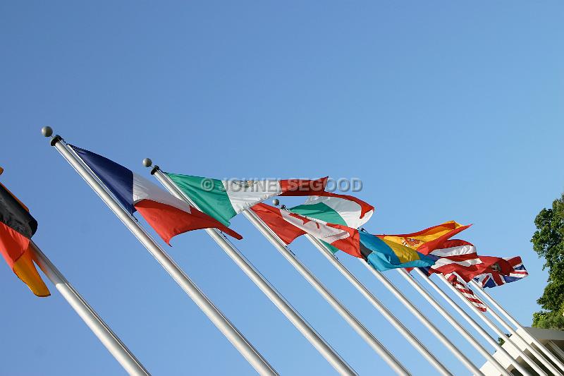 IMG_JE.FLG11.JPG - Flags outside Bacardi International Headquarters, Hamilton, Bermuda