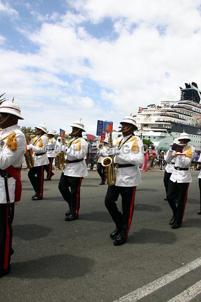 IMG_JE.VD14.JPG - Bermuda Regiment Band, Queens Birthday Parade, Front Street, Bermuda