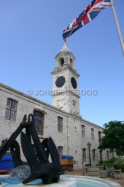 IMG_JE.DOC48.JPG - Clocktower Mall with fountain, Royal Naval Dockyard, Bermuda