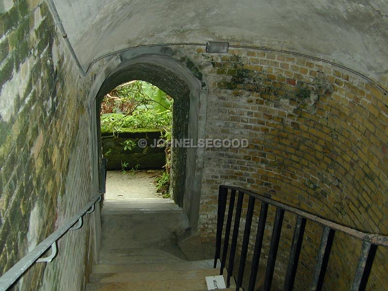 IMG_JE.FHAM01.JPG - Stairway to Moat, Fort Hamilton, Bermuda