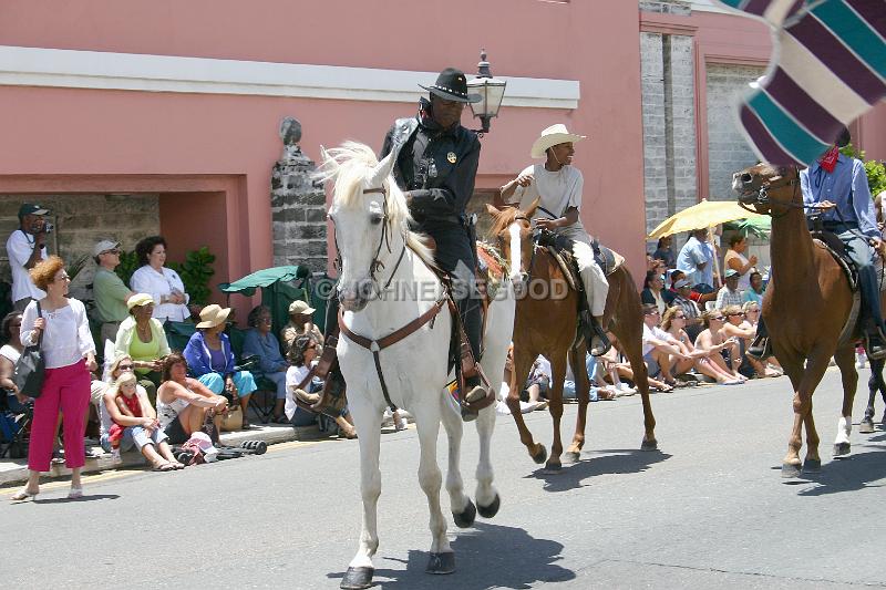 IMG_JE.BDADY52.JPG - Bermuda Day Parade, Horses and Riders, Front Street, Bermuda