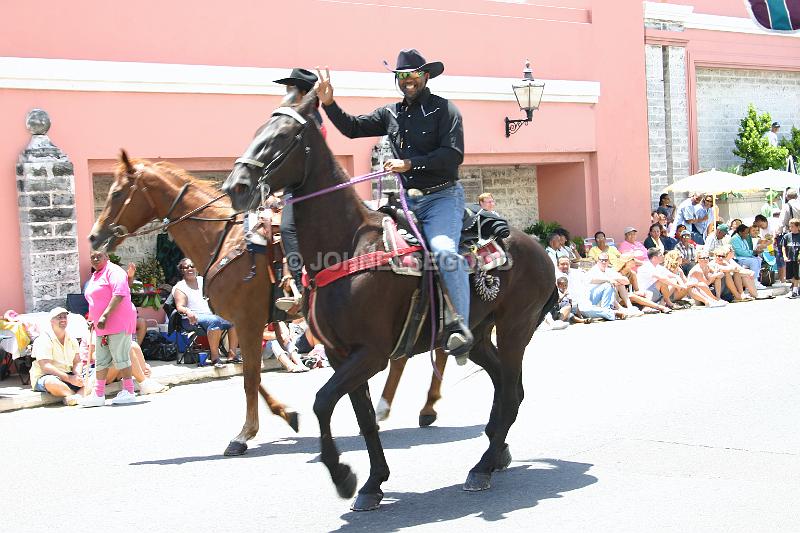 IMG_JE.BDADY54.JPG - Bermuda Day Parade, Horses and Riders, Front Street, Bermuda