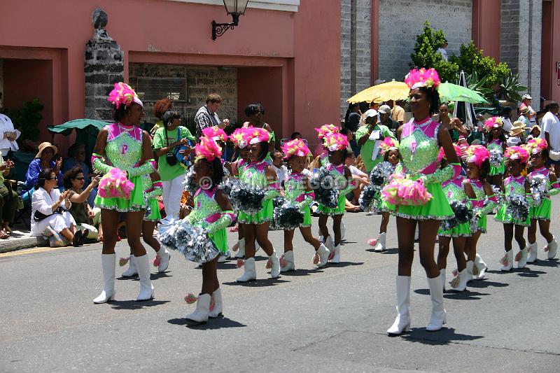 IMG_JE.BDADY77.JPG - Bermuda Day Parade, young Majorettes, Front Street, Bermuda