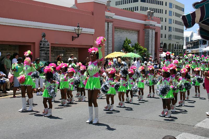 IMG_JE.BDADY78.JPG - Bermuda Day Parade, young Majorettes, Front Street, Bermuda